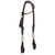 Showman Argentina Cow Leather Turquoise Rawhide Single Ear Headstall