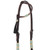 Showman Argentina Cow Leather Turquoise Rawhide Single Ear Headstall