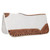Showman 31" x 32" Ivory Contoured Felt Saddle Pad