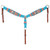 Showman Citrus Sea Mohair Single Ear Headstall & Breast Collar Set - Pony Size