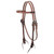 Showman Roughstock Browband Leather Headstall