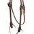 Showman Roughstock Browband Leather Headstall