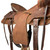 Buffalo Saddlery Hard Seat Oiled Roughout Ranch Roper Style Saddle - 16 Inch