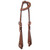Showman Bronze Scallop Single Ear Leather Headstall