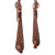Showman Bronze Scallop Single Ear Leather Headstall