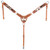 Showman Blossom & Hide Browband Headstall & Breast Collar Set