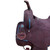 Circle S Barrel Style Saddle with Teal Buckstitch - 14 Inch
