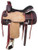 16", 17" Circle S Roping Saddle w/ Basketweave & Barbwire Tooling