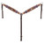 Showman Western Patriot Single Ear Headstall & Breast Collar Set