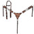 Showman Golden Plains Single Ear Headstall & Breast Collar Set