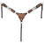 Showman Golden Plains Single Ear Headstall & Breast Collar Set