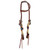 Showman Sand & Sky Mohair Single Ear Headstall & Breast Collar Set