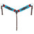 Showman Blooming Blue Mohair Breast Collar