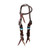 Showman Teal Hollow Mohair Single Ear Headstall & Breast Collar Set - Pony Size