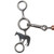 Showman Majestic Horse Stainless Steel JR Cowhorse Bit w/ Dog Bone & Copper Roller