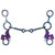 Showman Fast Turns Titanium Coated Stainless Steel JR Cowhorse Bit w/ Dog Bone & Copper Roller