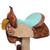 Double T Coastal Poppy Spinal Relief Barrel Style Saddle - 14, 15, 16 Inch