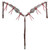 Showman Weathered Steer Browband Headstall & Breast Collar Set