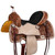 Double T Classic Stitch Wild Bloom Barrel Style Saddle - 13 Inch