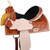 Double T Chestnut Daisy Barrel Style Saddle - 15 Inch