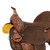 Double T Cocoa Daisies Spinal Relief Barrel Saddle - 15, 16 Inch