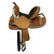 Double T Floral Frontier Barrel Style Saddle - 13 Inch