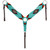 Showman Sunflare Spirit Mohair Single Ear Headstall & Breast Collar Set Showman Sunflare Spirit Mohair Single Ear Headstall & Breast Collar Set