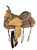 15" Double T Hard Seat Western saddle w/ Teal Arrow Accents 15" Double T Hard Seat Western saddle w/ Teal Arrow Accents