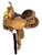 10" Double T Youth Hard Seat Barrel Style Saddle w/ Cactus & Sunflower Beaded Accents