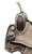 Double T 15" Barrel Style Saddle w/ Hair-on Cowhide Inlay Double T 15" Barrel Style Saddle w/ Hair-on Cowhide Inlay
