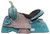13" Double T Teal Pony/Youth Saddle w/ Rough Out Accents