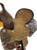 12"/13 " Double T Youth Hard Seat Barrel Style Saddle