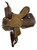 12"/13 " Double T Youth Hard Seat Barrel Style Saddle
