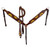 Double T Barrel Style Saddle Set w/ Hand Painted Sunflowers - 12 Inch