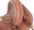 10" Double T Youth Hard Seat Barrel Style Saddle w/ Buckstitch Accents