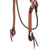 Showman Classic Argentina Cow Leather Split Ear Headstall w/ Throatlatch