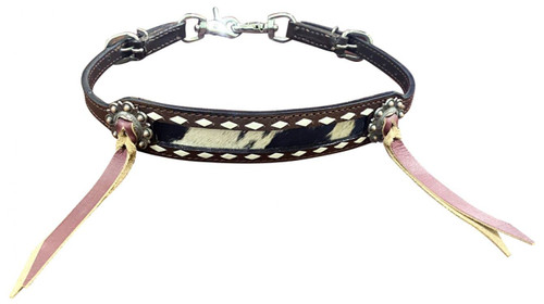 Showman ® Hand Painted Floral & Feather Wither Strap.