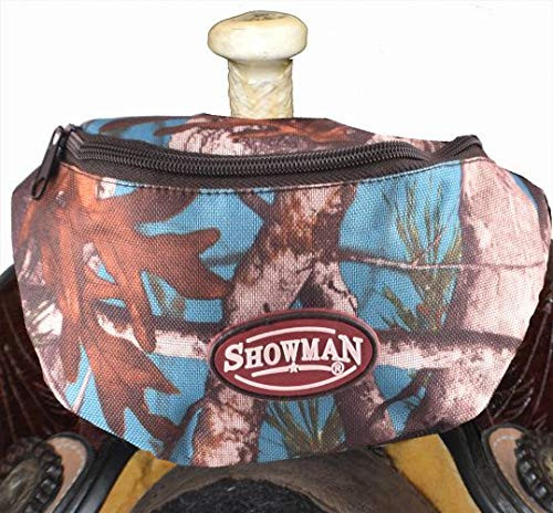 Showman Teal Real Oak Insulated Nylon Saddle Pouch - Carolina Tack