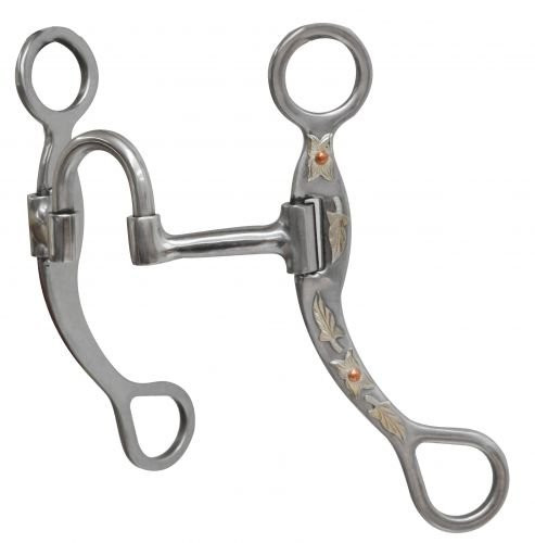 Showman Stainless Steel Medium Swivel Port Mouth Bit - Carolina Tack ...