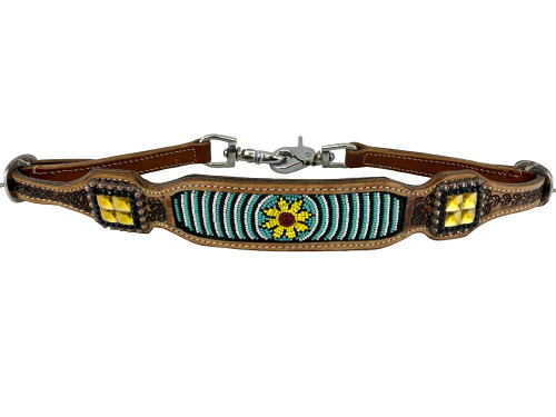 Showman ® Yellow Braided wither strap main image 0