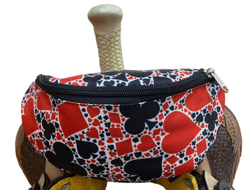 Pochette De Selle Isolée Showman - Nylon - Motif Tournesol Et Léopard
