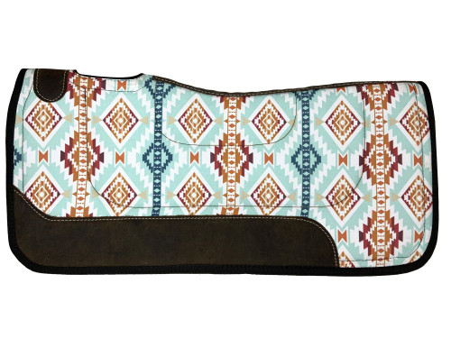 Tapis De Selle Showman 31x32 – Imprimé Vache, Nylon/Feutre, Neuf
