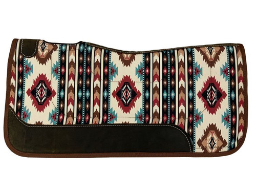 Tapis de selle en nylon tribal imprimé diamant Showman 31 x 32 dessus