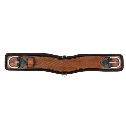 Bretelles D'exposition Showman En Cuir Tressé Clair – Slobber Straps Neuves