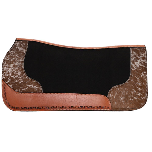 Tapis De Selle Showman 31x32 – Imprimé Vache, Nylon/Feutre, Neuf