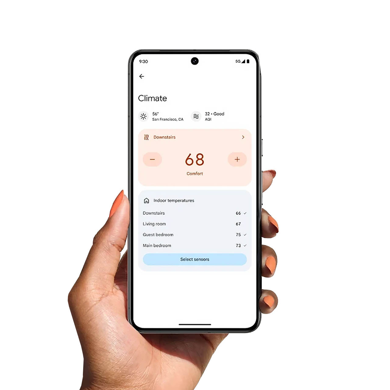 Google Nest Temperature Sensor (2nd gen) Application