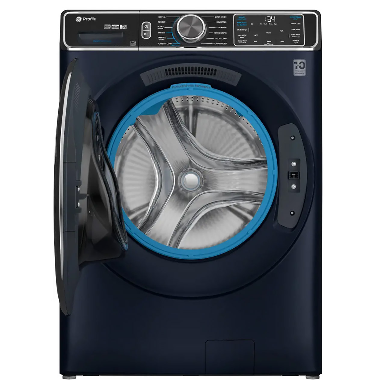 GE Profile Stackable Smart Electric Dryer - Sapphire Blue - Inside
