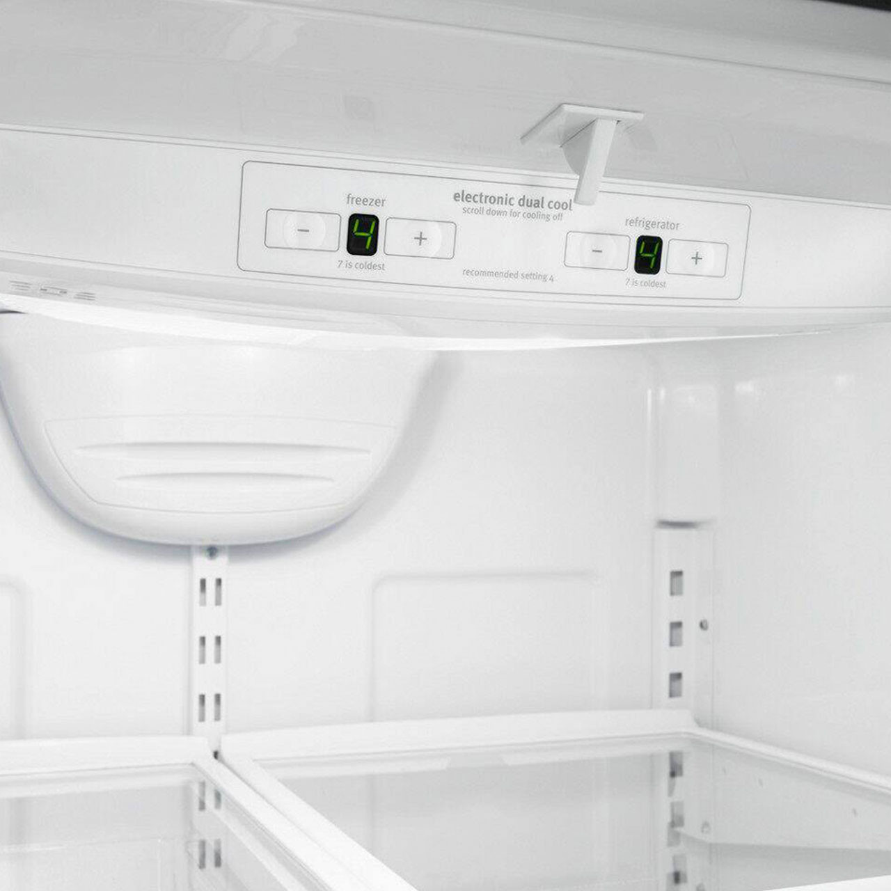 Whirlpool™ Bottom-Freezer Refrigerator controls Whirlpool™ Bottom-Freezer Refrigerator controls