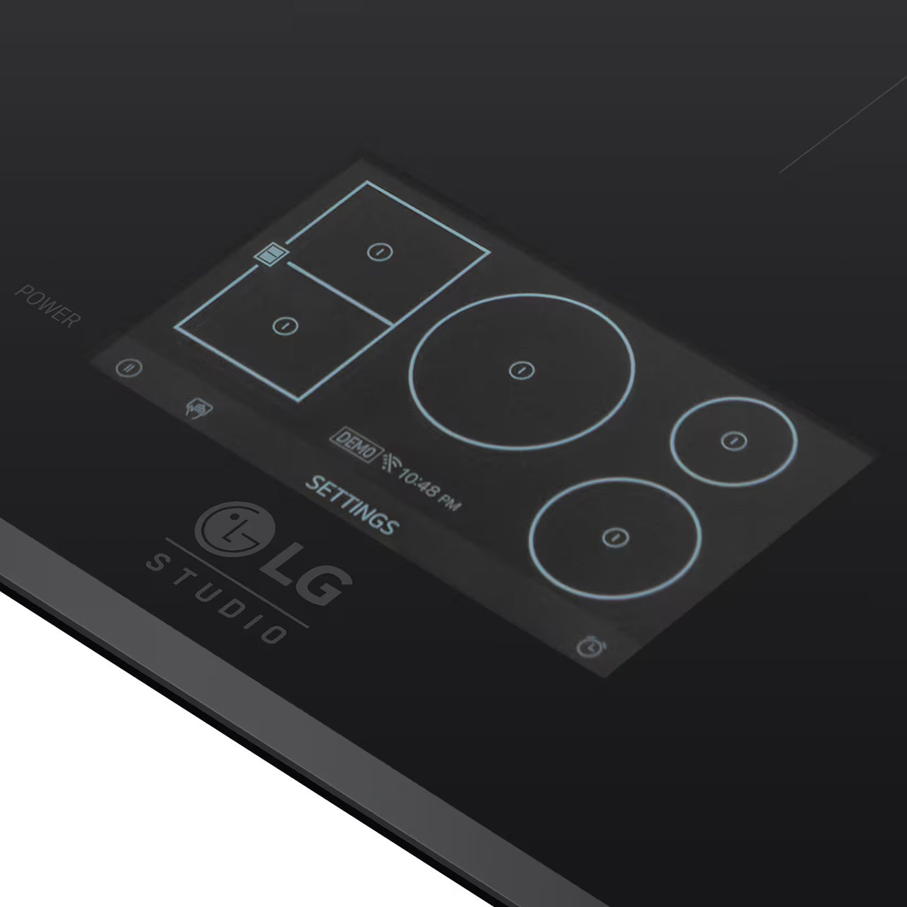 Built-In Smart Electric Induction Cooktop Controls