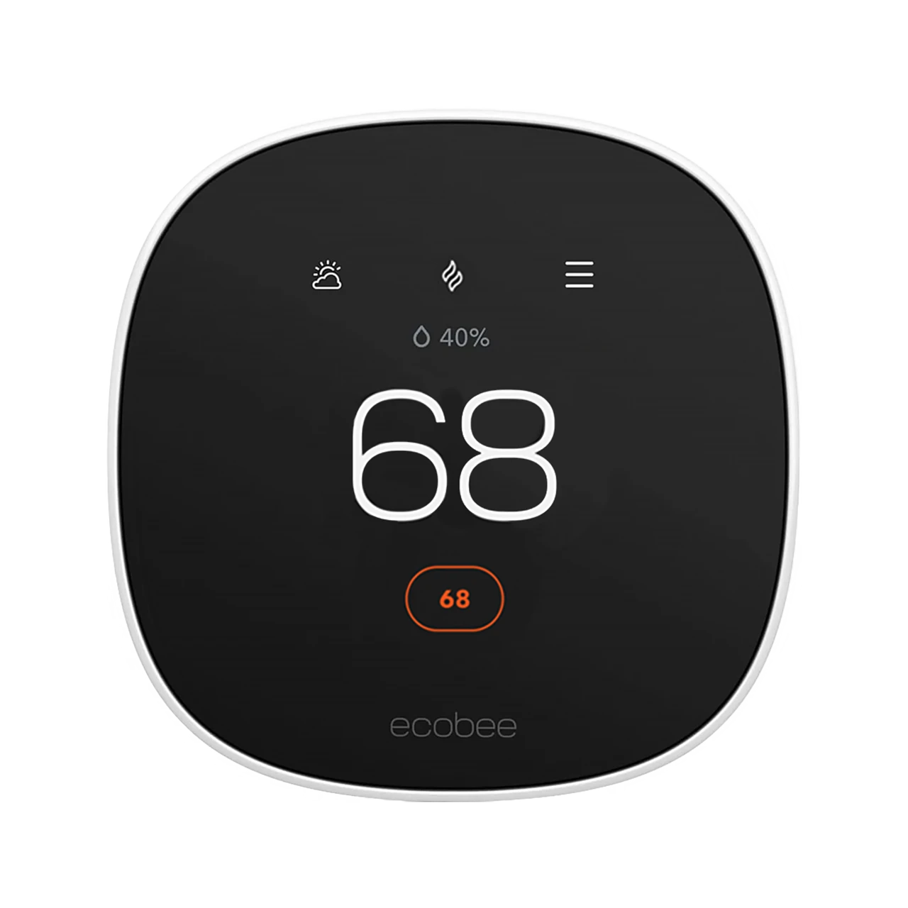 ecobee Smart Thermostat Essential heating to 68 degrees
